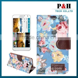 Leather Flip Mobile Case for Samsung Galaxy e7 thumbnail-1