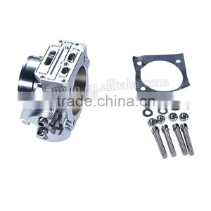 New Style Sliver Aluminum Alloy Racing Throttle Body For EVO 123 thumbnail-2