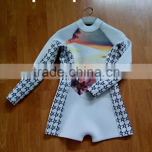 Women Sex Wetsuit Swim Wetsuit Neoprene Printing Wetsuit thumbnail-1