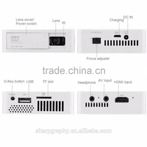 In Stock!!!UNIC Cheap and High Quality Mini DLP Short Focal HD Projector Micro USB Projectors for Laptop thumbnail-3