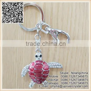 Wholesale Price Promotion Red Crystal Tortoise Keychain To Hold Your Key thumbnail-2
