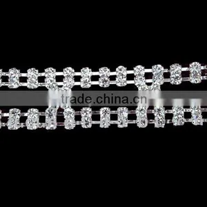 Silver Sewing Seasofbeauty DIY Rhinestone Bikini Connector,Rhinestone Trim thumbnail-1