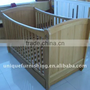 Solid Wood Baby Cot thumbnail-1