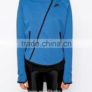 Asymmetric Zip Through Front Fashion Hoody China Online Shopping thumbnail-5