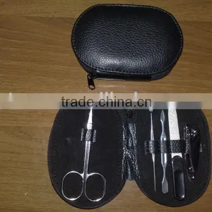 MRT-039 5pcs PU Bag With Carbon Steel Manicure Set 5 Pcs thumbnail-1