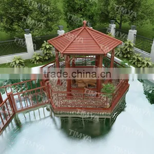 Outdoor Aluminum Frame Doubl Lamp for Garden Line Gazebo thumbnail-3