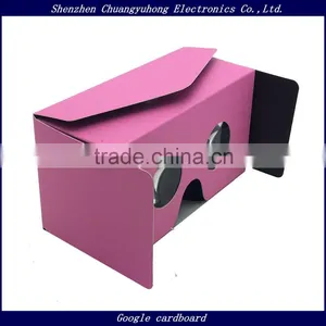 Custom Google Cardboard Foldabe 3D Glasses Virtual Reality Headset Mini VR Viewer for Samsung Xiaomi Smartphones thumbnail-6