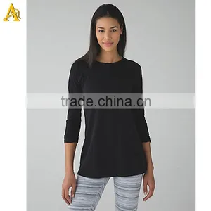 Chinese Garment Factory Long Sleeve Women Cotton t Shirt Selling on .com in Russian thumbnail-4