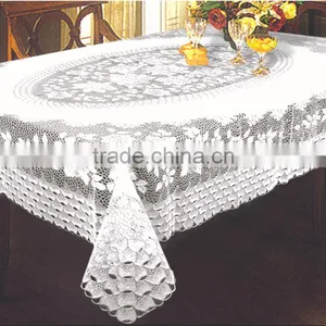 CROCHET VINYL TABLE CLOTH - ZT-378 137x182CM thumbnail-1