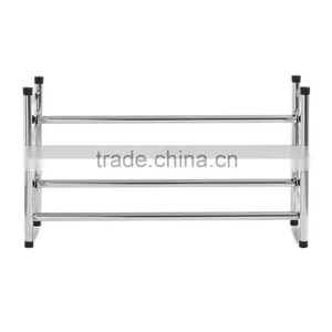 Household Two Tier Expandable Metal Shoe Rack thumbnail-3