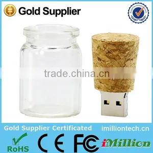 Drift Bottle USB Flash Drive, Glass Bottle USB, Transparent Bottle USB Flash Drive thumbnail-2