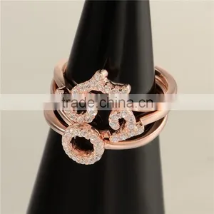Fine Cheap Jewelry Rose Gold I Love You Ring For Women thumbnail-2