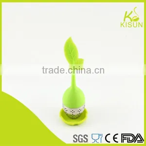 Popular Egg Shape Stainless Steel Tea Strainer With a Tower Stand thumbnail-3