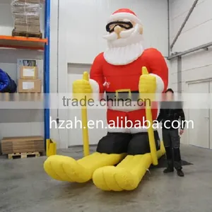 Giant Inflatable Santa Claus With Sleigh for Christmas Outdoor Decoration thumbnail-1