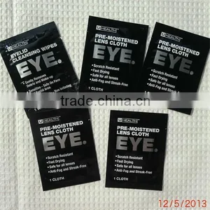 Individually Wrapped Lens Cleaner, Eyeglass Cloth, Wet Tissue, Wet Wipe thumbnail-6
