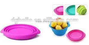 Foldable Silicone Fruit Bowl thumbnail-1