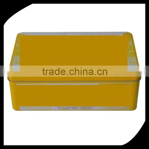 Big Square Tin Box Gift Packaging/custom Printed Metal Set Cookie Tins Boxes/ Rectangular Shape Metal Tin Box thumbnail-1
