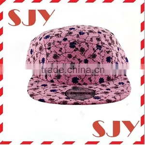 Heat Transfer Galaxy Flower Custom All Over Print 5 Panel Hats thumbnail-1