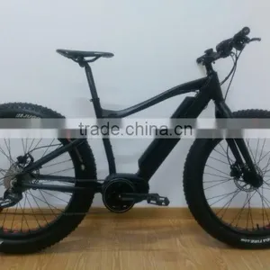 26inch *4.5 Kenda Fat Tire Mountain Electric Bicycle With 8fun Bafang Max Mid Motor 36V 350W ( HJ-M21 With Bafang Max 350W ) thumbnail-1