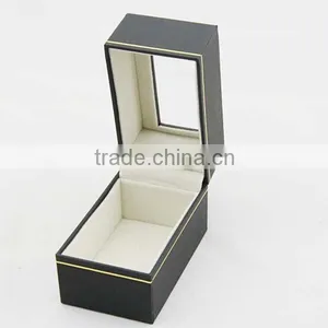 Low MOQ Cheap Professional Black Single Paper Watch Box thumbnail-3