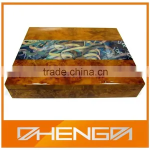 High Quality Black Matte Wooden Tea Box for Gift(ZDL-W317) thumbnail-5