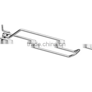 Slatwall and Pegboard Retail Display Hook for Price Tag/ Double Slatwall Prong Hooks/ thumbnail-1