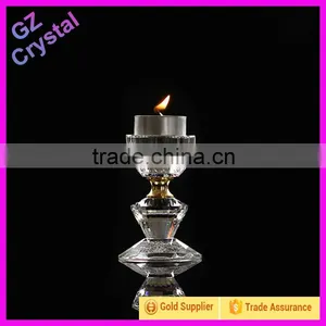 Popular European Wholesale Tall Crystal Glass Candle Holders thumbnail-4