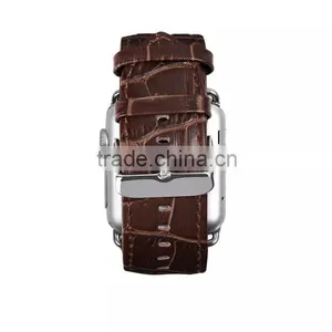 2015 Fashion Crocodile Alligator Leather for Apple Watch Wristband thumbnail-3