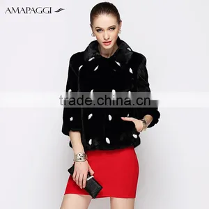 Classic Short Balck Mink Fur Jacket&coat Wholesale thumbnail-1