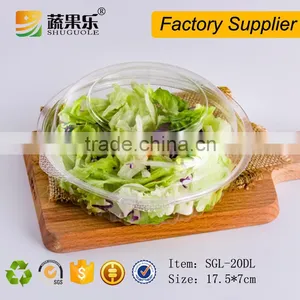 Transparent Take Away Plastic Salad Box With Lid thumbnail-1