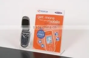 Clear Acrylic Mobile Phone Display With A5 Poster Holder thumbnail-1
