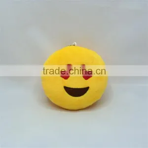 New Emoji Keychain PP Cotton Plush Custom Pendant Keychain Yellow Cushion Emoji Pendant Emoji Keychain thumbnail-3