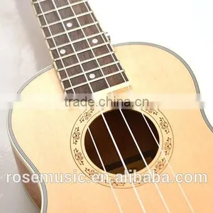 China Cheap High Quality 21" Ukulele Wholesale Wooden Ukulele thumbnail-4