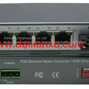 4channels 10/100M Fast Ethernet Fiber Optical Switch Ethernet Fiber Switch thumbnail-1