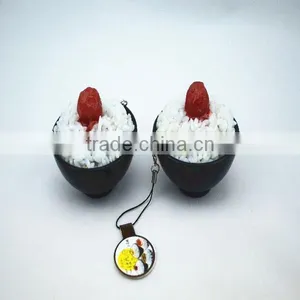 Replica Fake Rice in Bowl Keychain/Japanese Food Market thumbnail-1