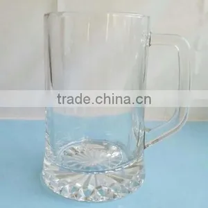 Clear Beer Glass Mug With Ringer Bar Used thumbnail-1