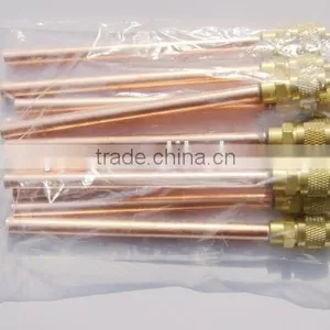 3/8 Inch Refrigeration Charging Valve, Non Return Valve, Copper Access Valve thumbnail-1
