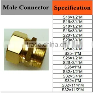 Hot Sale Male Compressing Coupling Hose And Straight Thread Connector thumbnail-1
