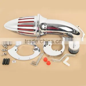 Chrome Aluminum Air Cleaner Kits Intake Filter for Honda VTX1300 VTX 1300 86-12 90 91 thumbnail-3