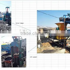 Scrap Fuel Filter Recycle Processing Machine for Getting Waste Engine Oil and Steel Lump thumbnail-1