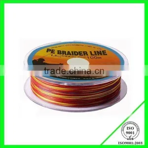 High Strength 8 Strand Colorful Braided Fishing Line , pe Braid Fishing Line High Strength thumbnail-1