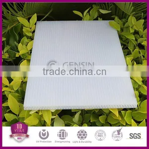 Milky Opal Honeycomb 8-12mm Thick Polycarbonate Sheet Manufacturer Price Co-extrude UV Protection 2100*5800mm thumbnail-2