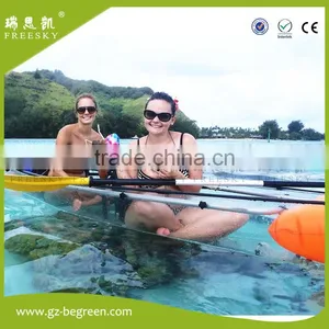New Water Sport pc Transparent Clear Bottom Acrylic Boat for Sale thumbnail-3