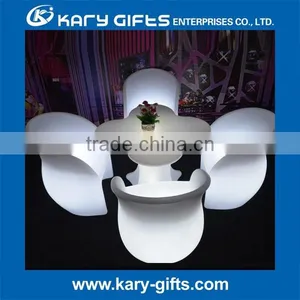 Led Illuminating Table and Chairs Luxury Outdoor Furniture thumbnail-2