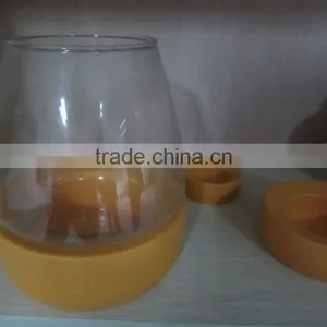 Fake Stone Candle Holder With Cylinder Glass thumbnail-5
