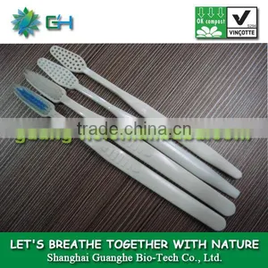 PLA 100% Biodegradable Plastic Toothbrush thumbnail-1