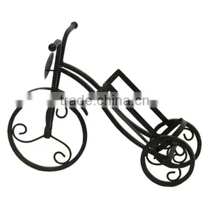 Metal Iron Bicycle Wine Rack Decorative Wine Rack Wine Bottle Holder Wholesale thumbnail-1