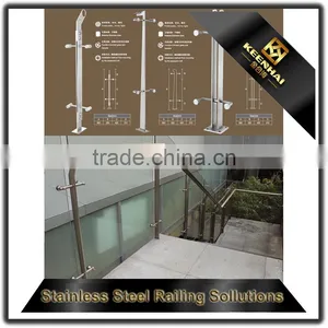 Glass Balcony Railing With Stainless Steel Baluster thumbnail-1
