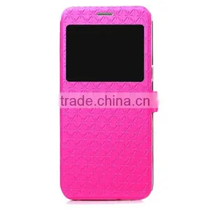 Embossing PU Leather Phone Case, Holder Stand Magnetic Flip Leather Case With Window For Samsung Note 7 thumbnail-4