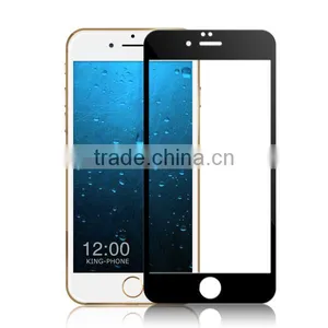 3D Curved White & Black Hardness Tempered Glass Film Screen Protector for IPhone6 thumbnail-2